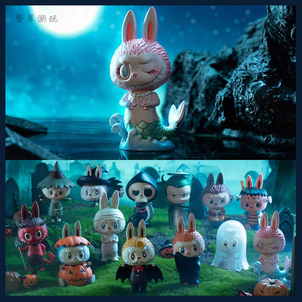 POPMART LABUBU Monster Carnival Series รูป Mystery Box Out of Print labu Holiday Doll Gift