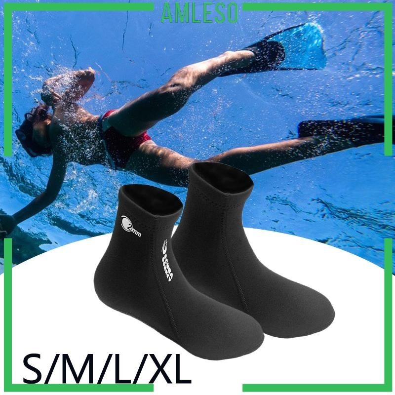 [Amleso] 2mm Neoprene Wetsuits ถุงเท้าดําน้ํายืดหยุ่น Beach Booties รองเท้า Wading Boots สําหรับผู้หญิงผู้ชายว่ายน้ํา Scuba Kayaking น้ํากีฬา