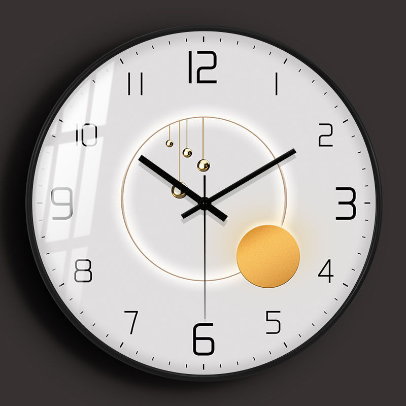 เงียบนาฬิกาดิจิตอลผนัง Analogue กับวันที่และสัปดาห์อุณหภูมิ Wilderness พร้อม Sunset Simple นาฬิกาควอตซ์ Non-ticing แบตเตอรี่ดําเนินการจอแสดงผล LCD สําหรับห้องครัว Farmhouse ห้องน้ํา - รูปที่ 5