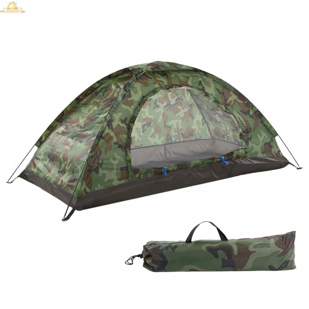 1 Pcs Camping Tent 1 Person/2 Person Polyester Ultralight Tent With Storage Bag⭐JOYLF