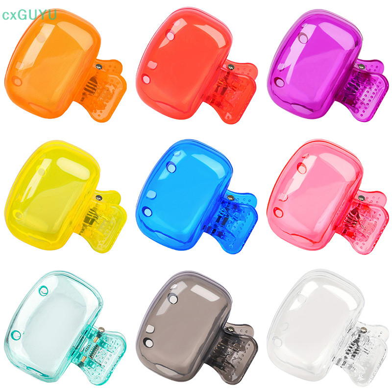 [cxGUYU ] 1pcs Travel แปรงสีฟันหัวครอบคลุมแปรงสีฟัน Protector หมวกแปรง Pod กรณีป ้ องกันแบบพกพาคลิปพลาสติกสําหรับครัวเรือน Travel PRTA