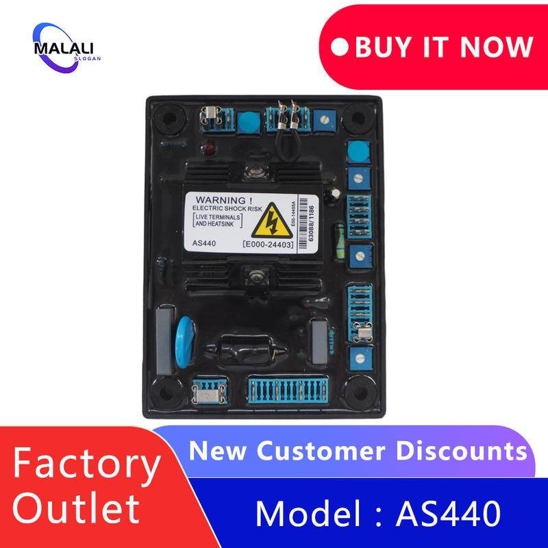 【สต๊อกสินค้าในกรุงเทพฯ】AS440 AVR เครื่องควบคุมแรงดันไฟฟ้าอัตโนมัติ ดีเซล ไร้แปรงถ่าน ตัวควบคุมแรงดันไฟฟ้าอัตโนมัติสากล Brushless Generator Stabilizer ราคา ถูกที่สุด ดีลบีเคเค