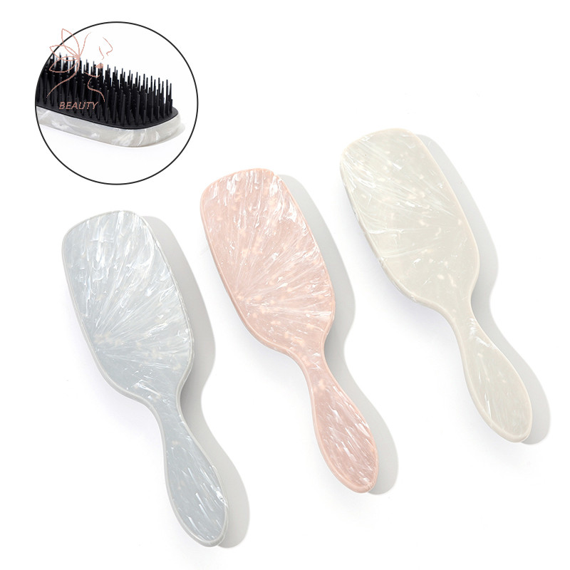 [maybeauty] 1PC รูปแบบ Air Cushion Combs แปรงผมเรียบ Anti-tangling นวดหนังศีรษะ Hairdressing หวีตัดผมอุปกรณ์เสริม {TH}