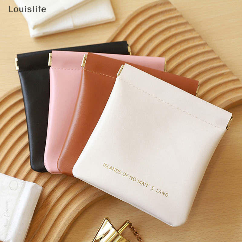 Llph 1 PC Unisex PU หนังแบบพกพากระเป๋าเงินเหรียญหูฟังกระเป๋าหูฟัง Mini Sundry เครื่องสําอาง Lip เปลี่ยนกระเป๋า LLP
