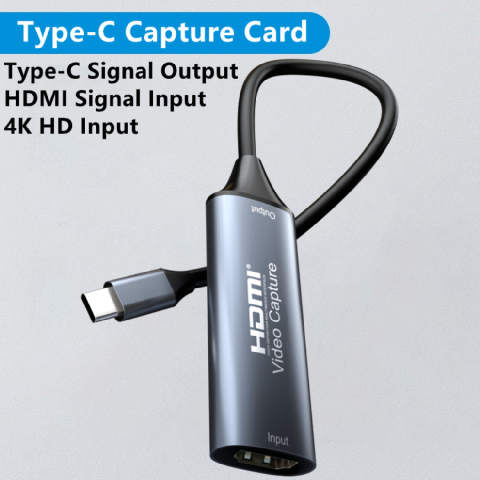 การ์ดจับภาพวิดีโอ USB 3.0/Type-C รองรับ HDMI Grabber Recorder สําหรับ PS4 เกม DVD กล้องวิดีโอบันทึกส