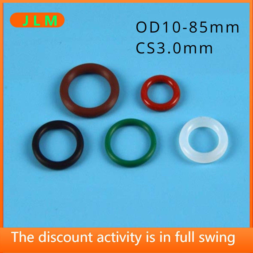 ( Jlma1track [OD10-85 มม . * Cs3.0 มม . ] ซิลิโคนเกรดอาหาร O-Ring กันน ้ ําทนอุณหภูมิสูงยางสีแดงซีลแหวนปะเก ็ น O-Ring แหวน