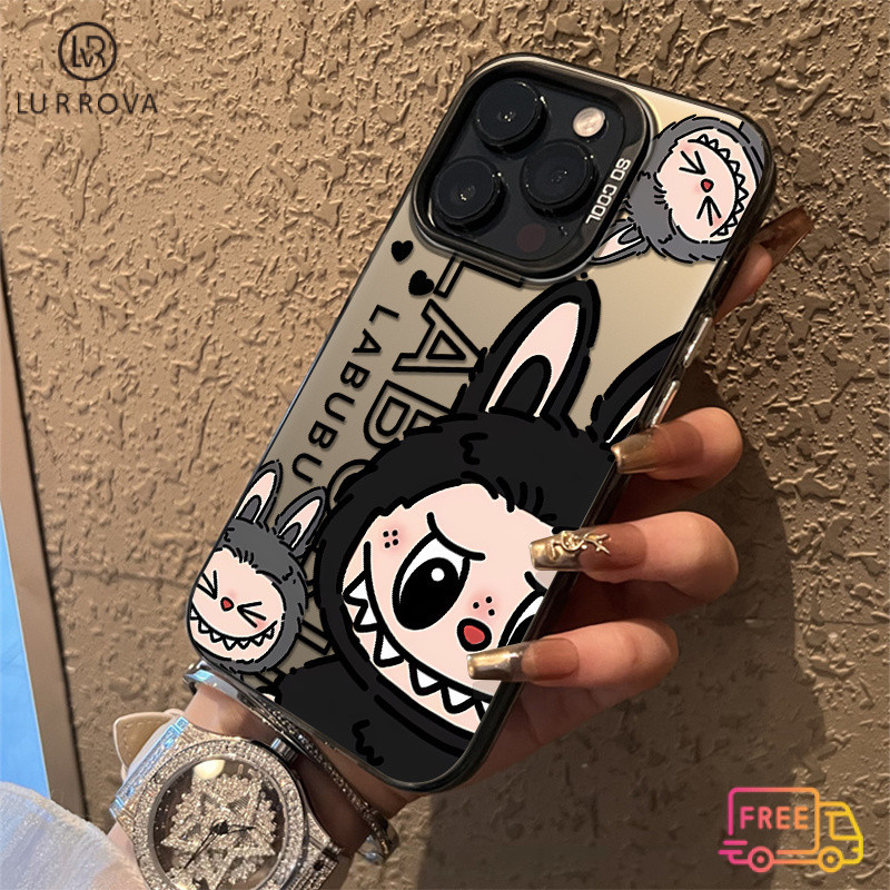 กรณีoppo Reno12 F 5G Reno 12 5G Reno11 F Reno 11 5G Reno 11 Pro 5G Reno 10 Reno 10 Pro Reno 8T Reno 8Z Reno 7Z Reno 8 พรีเมี่ยมระดับไฮเอนด์หรูหราสีดําLabubuกันกระแทกTPUโทรศัพท์C
