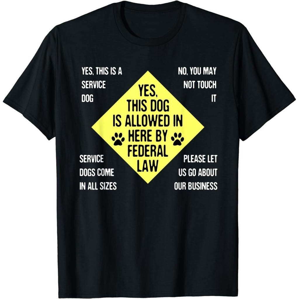 Service Dog Owner Law เสื้อยืดเจ้าของสัตว์บริการน่ารัก