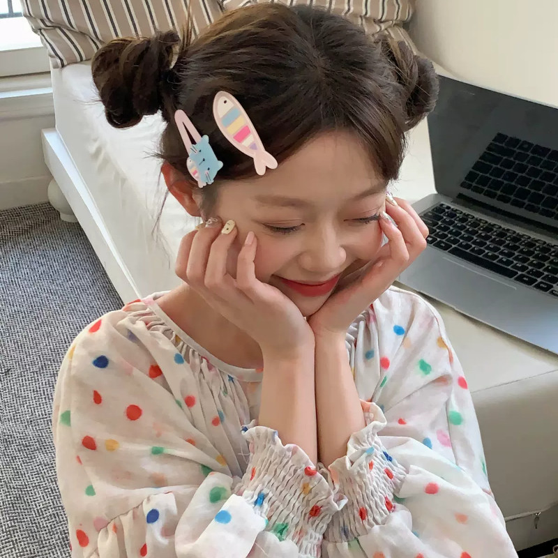 สนุก Fish/Cat กิ๊บติดผม สาวน ่ ารักหวีน ้ อยสุนัข Bangs คลิปอุปกรณ ์ เสริมผมสร ้ างสรรค ์ - รูปที่ 5