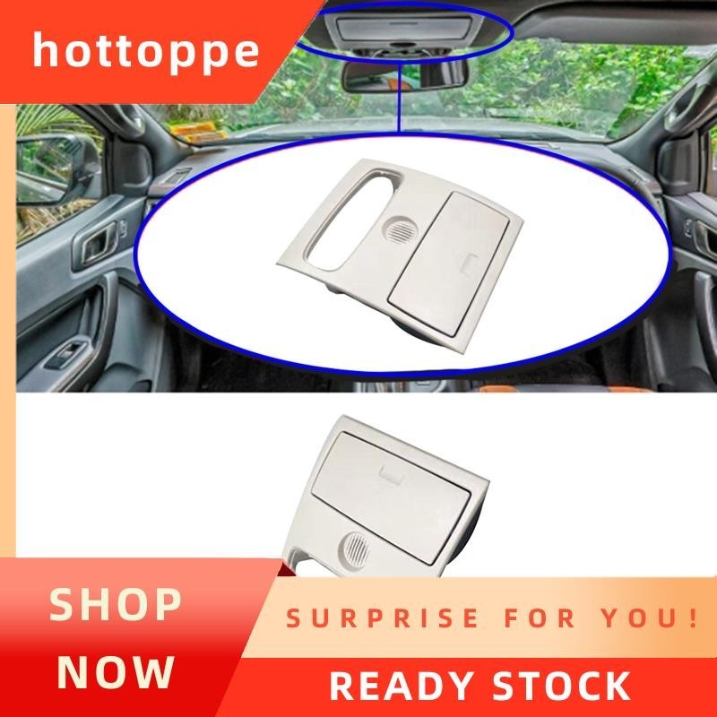 【hottoppe 】 ไฟอ ่ านหนังสือหลังคาด ้ านหน ้ ารถฝาครอบไฟอ ่ านหนังสือหลังคาสีเบจฝาครอบแว ่ นตาสําหรับ Ranger Everest Bt50 2012-2019 CN15-A519A58-AA