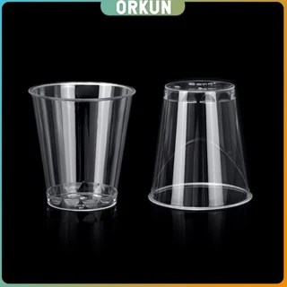 Orkun 50ml/30ml แก้วน้ําพลาสติกใส ขนาดเล็ก แบบใช้แล้วทิ้ง 50 ชิ้น แก้วเปค Plastic cup