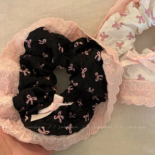 High-End Sense Scrunchy Hair Tie หญิงลูกไม้ Trim Hair Tie