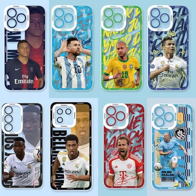 เคสโทรศัพท์สําหรับ Infinix Note 30 Pro 30I 11 12I 12 Pro Hot 30 Play 30I 30 12 VIP Shell Clear Football Player Messi Cristiano Ronaldo Neymar Kai Havertz TPU กล้องป้องกัน