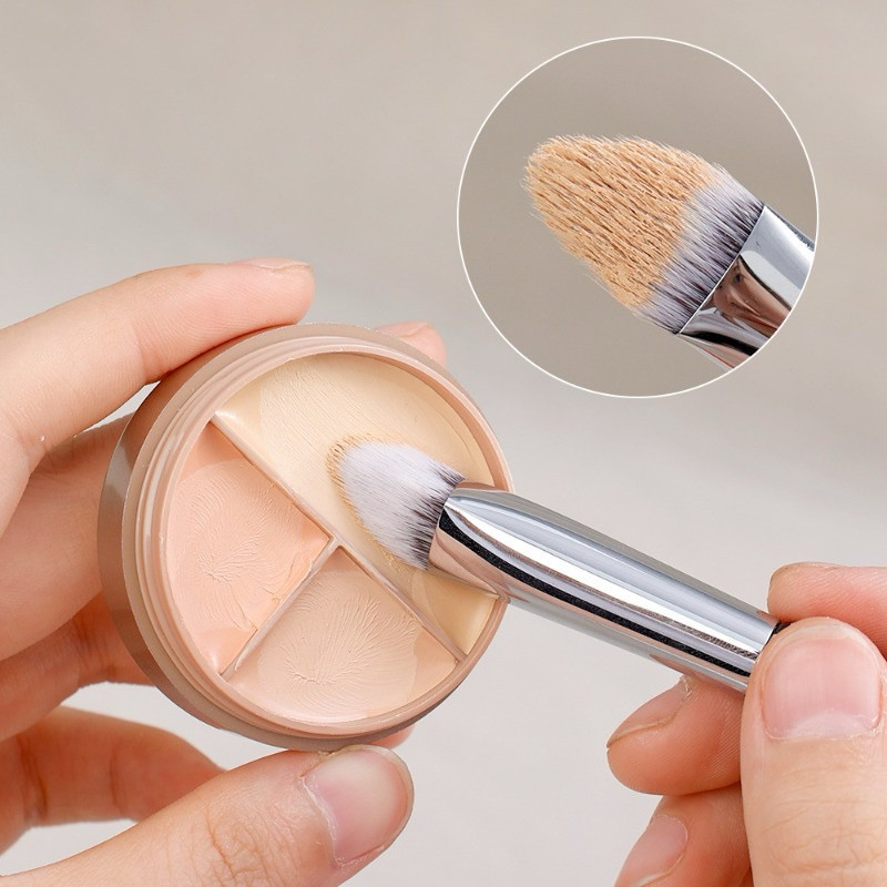 B-24🌟แปรงแต่งหน้า ทรงสามเหลี่ยม ปกปิดรอยคล้ํา ลงรองพื้น คอนซีลเลอร์ ขนแปรงนุ่ม ไม่ทำร้ายผิว - รูปที่ 3