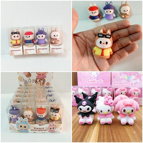 bobestshop กบเหลาดินสอ ตัวการ์ตูน ลายการ์ตูน Labubu sanrio สุดน่ารัก