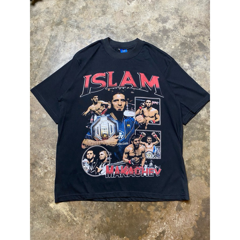 👕 HOT MIZZY  tee islam makhachev | UFC |   Cotton combad 20s Premium black  
Kaos  Polos Pria Basic 
