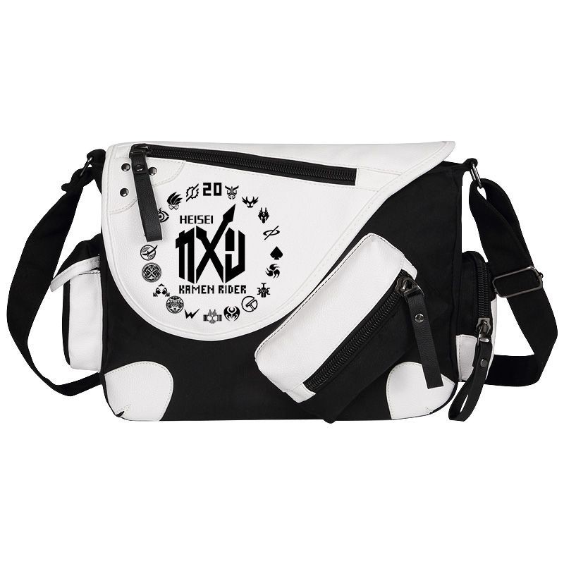 [ขายร้อน] Kamen Rider Merchanted Student Messenger School Bag Junior High School Students Class Bag กระเป๋านักเรียนเสริมชายไหล่กระเป๋าเป้สะพายหลังกระเป๋ากล้อง