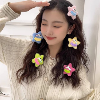 น่ารักสนุกตลกไส้กรอกปากห้าชี้ดาวน้ําตาหน้าผากหักเรียบคลิปผม