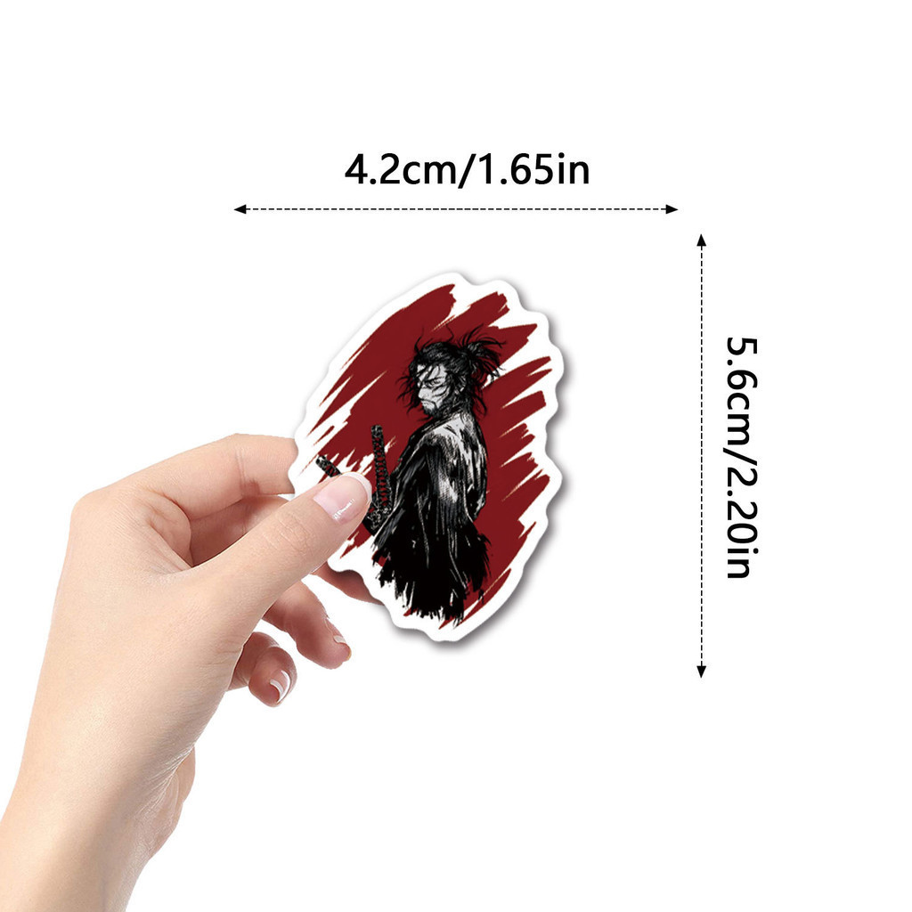 55 ชิ้น Vagabond ญี่ปุ่นมังงะอะนิเมะสติ๊กเกอร์ PVC กันน้ํา - รูปที่ 4