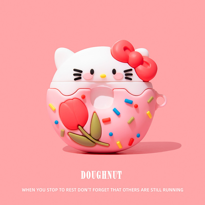 Stock Readytulip Donuts Case สําหรับ Beats Studio Buds/Buds+ Plus หูฟังชาร์จพร้อมตะขอ