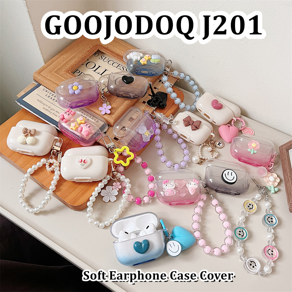 READY STOCK! นําไปใช้กับ GOOJODOQ J201 เคส Case เคสหูฟัง DIY Gradient ซิลิโคนนุ่ม เคส เคสหูฟัง