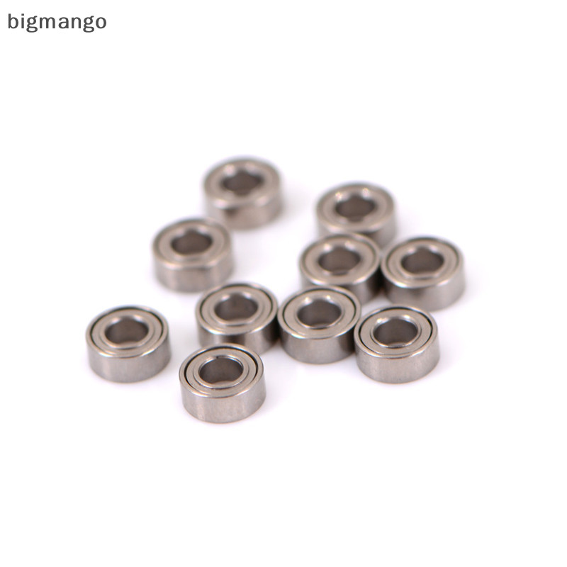 [bigmango] 10 ชิ้น Mini bearing แบริ่งเหล็ก Rolling Ball Bearings MR63ZZ 3*6*2.5 มม.สต็อกใหม่
