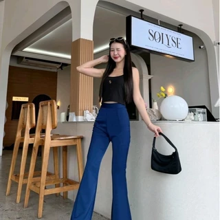 กางเกงขาม้า S-XL ผ้าฮานาโกะแรงไม่หยุด