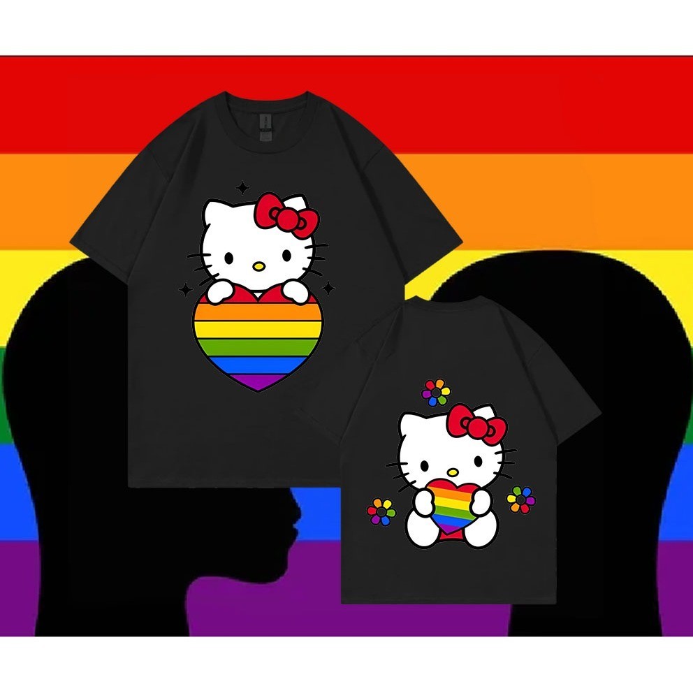 เสื้อยืด ลาย Bangkok เสื้อยืด ลาย Bangkok 2024 Hello Kitty LGBT ไซซ์ S-5XL
