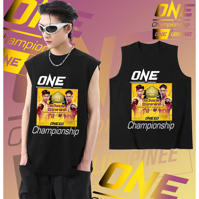 ใหม่ เสื้อใหม่ เสื้อกั๊ก One championship เสื้อกั๊กแขนกุด cotton100% Men's Women's #K04