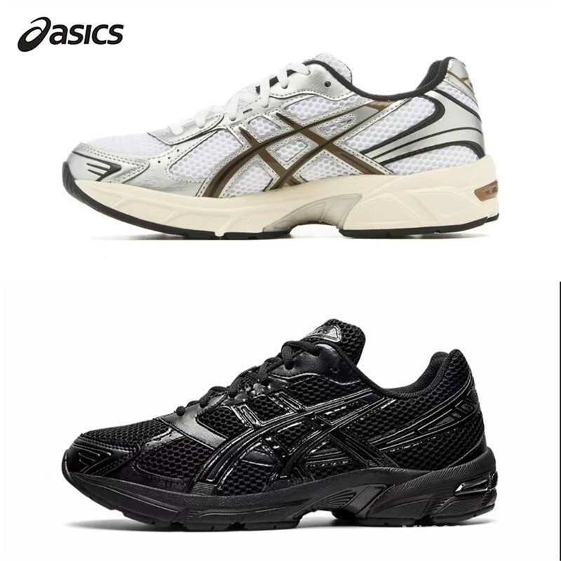 【ของแท้ 100 %】measics GEL-1130 Asics รองเท้าวิ่งสีเงินสีขาวสีน้ำตาลสีดำ1201A256-113/002/400