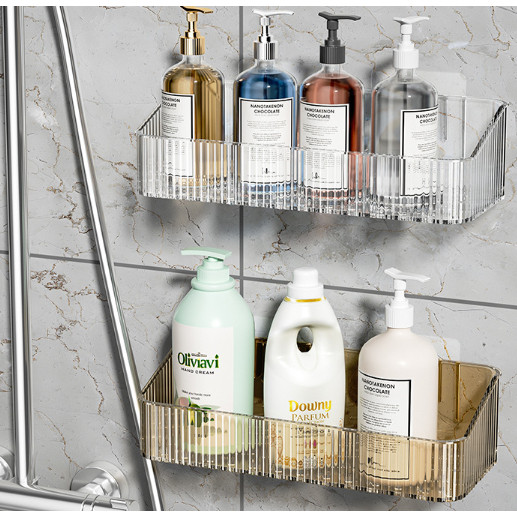 ติดแน่น YIWUSHOP ปลีก/ส่ง ชั้นวางของในห้องน้ำ ห้องครัว ที่เก็บของ อเนกประสงค์ ไม่ต้องเจาะรู