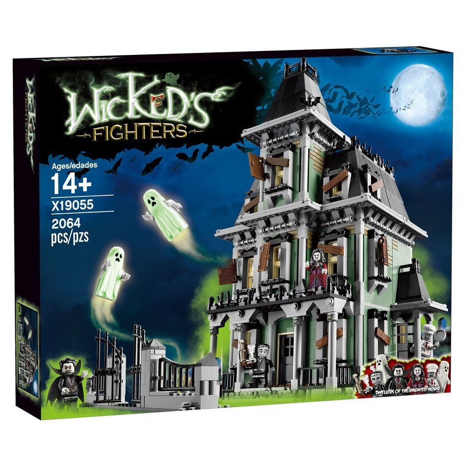 ชุดสร้างบ้านผีสิง 10228 ที่เข้ากันได้กับเลโก้ - ซีรีส์ Monster Fighters ของขวัญฮาโลวีนที่สมบูรณ์แบบส