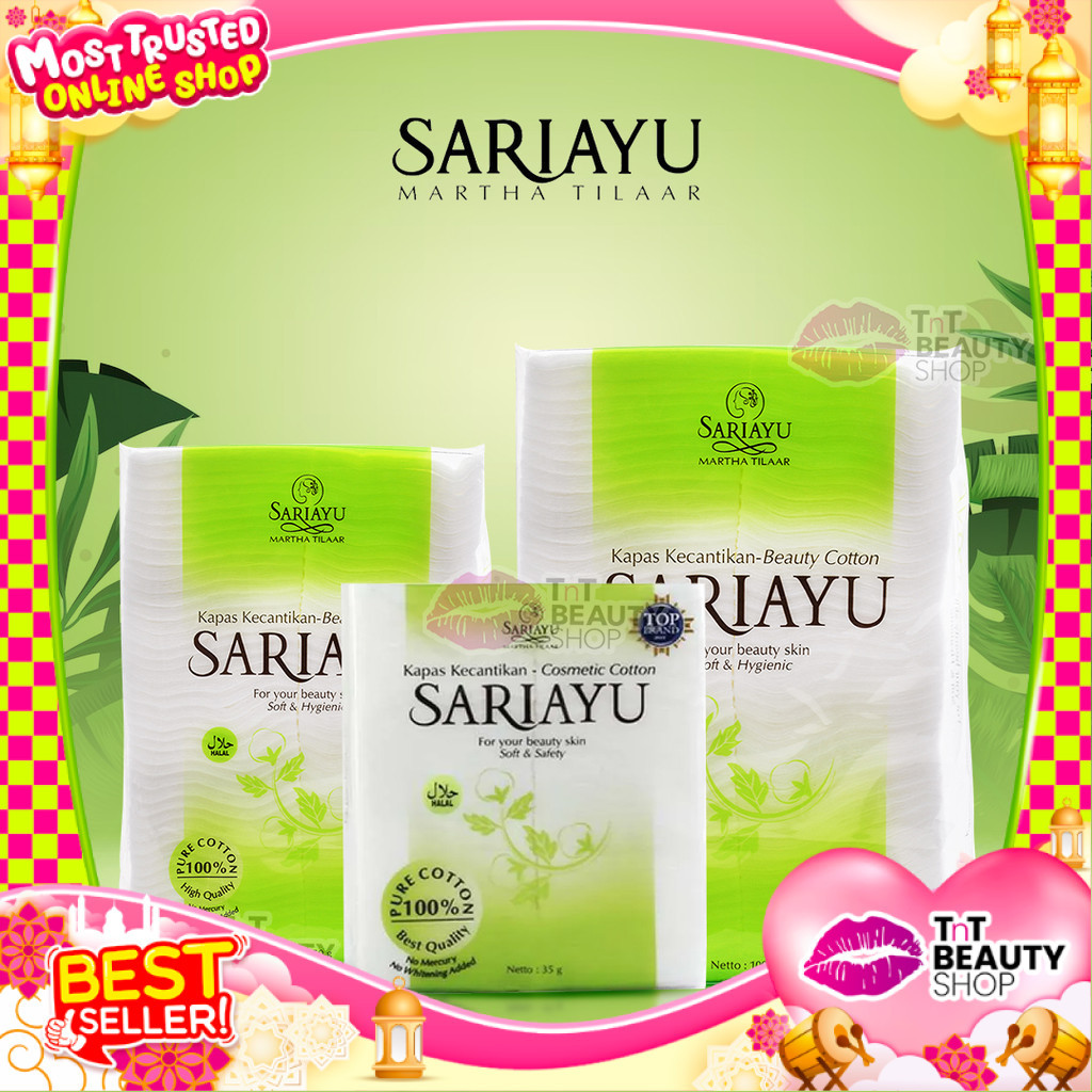 SARIAYU FACIAL COTTON 35gr - 50gr - 100gr Sari Ayu Beauty COTTON | TnT Beauty Shop