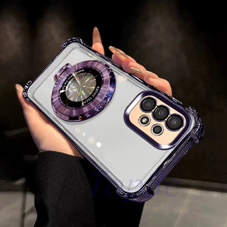 เคส Samsung A13 4G/A23/A33/A53/A73 5G วงเล็บสไตล์ถุงลมนิรภัยป้องกันการตกเคสโทรศัพท์โปร่งใส CDSJ