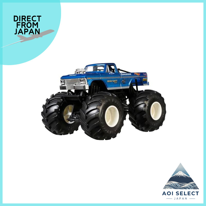 Hot Wheels Monster Truck Big Size 1:24 Scale Mini Car for Kids (Ages 3+)