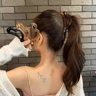 Fahion High Ponytail Heart Banana Clip Grips กิ๊บติดผม Hairpin อุปกรณ์เสริมคลิปแนวตั้ง