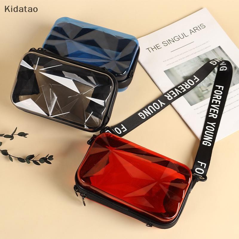 Kidatao Fashion Transparent Crossbody Bags Womens Bag Trend Totes Handbag Shoulder Bag Suitcase Purse Clutch Bag NEW