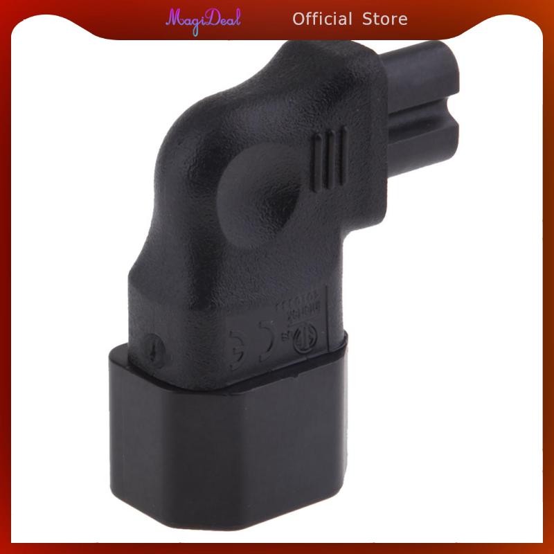 Magideal IEC C14 to C7 Molded Plug Converter Adapters Angled Universal
