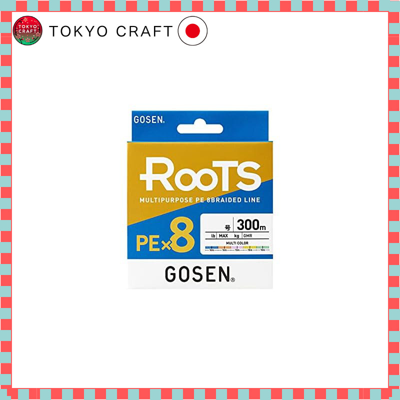 【direct from Japan】
GOSEN GMR853006 Roots PE*8 Multicolor 300m 0.6号