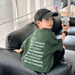 (จัดส่งตลอด 24 ชั่วโมง)KIDS PRINCESS มาใหม่เด็กแขนสั้นเสื้อยืดฤดูร้อนการ์ตูนพิมพ์รอบคอผ้าฝ้ายด้านบน D50