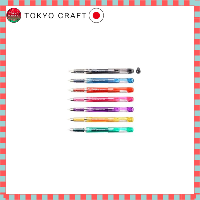【direct from Japan】
Platinum Preppy Fountain Pen (03) Fine Point F PSQ-300 Set of 7 Colors, 7 Pens