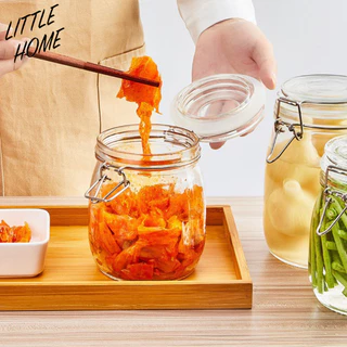 LITTLEHOME โหลแก้ว ขวดโหล ขวดแก้ว โหลแก้วสูญญากาศ ขวดโหลแก้ว ขวดโหลมีฝาปิด โหลสูญญากาศ (A0)