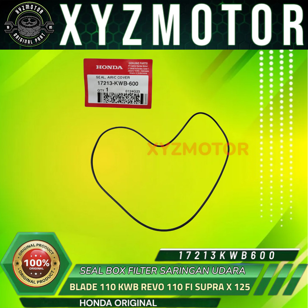 ซีล SIL กล่องกรอง AIR FILTER BLADE REVO 110 FI SUPRA X 125 FI ใหม่ 17213-KWB-600 HONDA ORIGINAL