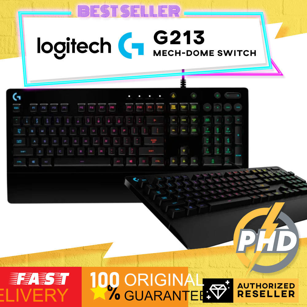 คีย์บอร์ดเกมมิ่ง Logitech G213 Prodigy/RGB Backlit/Black