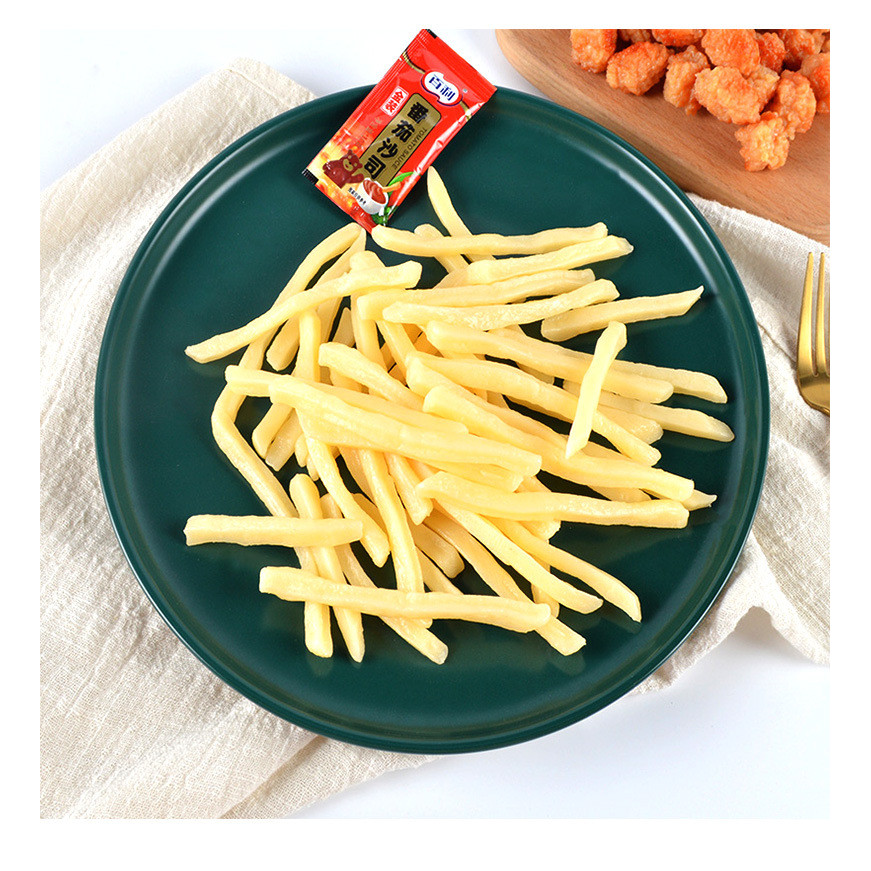 10pcs จําลอง French Fries ประดิษฐ์ Faux Fries ปลอม French Fries จําลองอาหาร French Fries PVC ครัวของเล่นตกแต่ง Photo Props Party ขนมตกแต่ง - รูปที่ 4