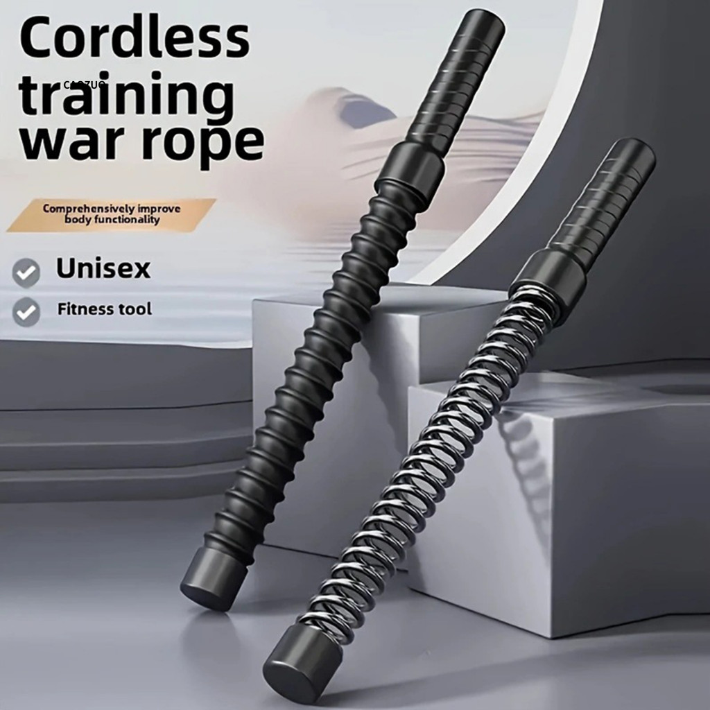 เชือกออกกําลังกาย CZ ที่มีเนื้อเกลียว Deformable Battle Rope แบบพกพา Ropeless Battle Rope สําหรับ Ho