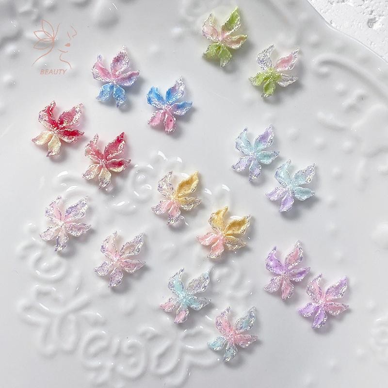 [maybeauty] 20 ชิ้นผสมเล็บเรซิ่นดอกไม้ที่มีสีสันเล็กๆเล็บ Charm Design Luminous Charms Rhinestones Diy Craft สําหรับเล็บ 3d ตกแต่ง {TH} ราคา ถูกที่สุด ดีลบีเคเค แกลเลอรีภาพที่ 4