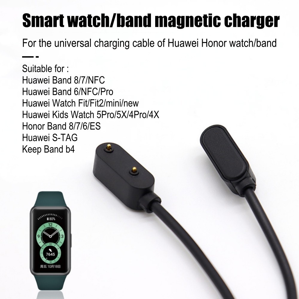 สายชาร์จแม่เหล็กสําหรับ Huawei Band 9 8 7 6 NFC Pro Fit2 Mini นาฬิกาเด็กใหม่ 5X 4X Honor Band ES S-TAG Keep B5 B4 Charger