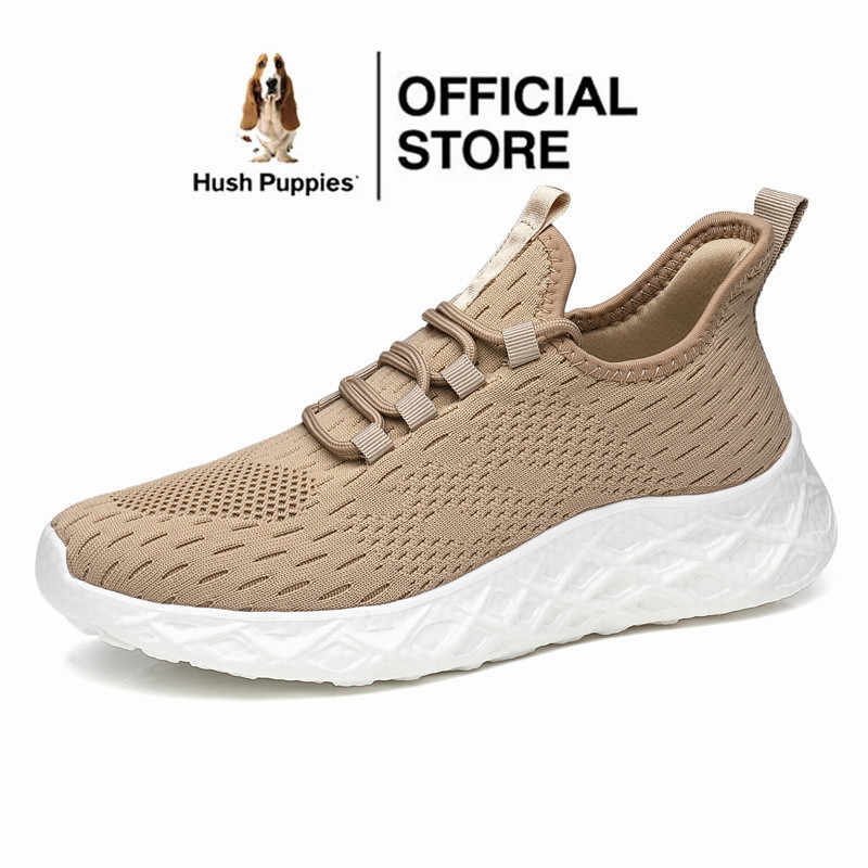Hush Puppies รองเท้าผ้าใบลําลอง ส้นแบน สไตล์เกาหลี สําหรับผู้ชาย เหมาะกับการเล่นกีฬา ไซซ์ 45 46 47 48