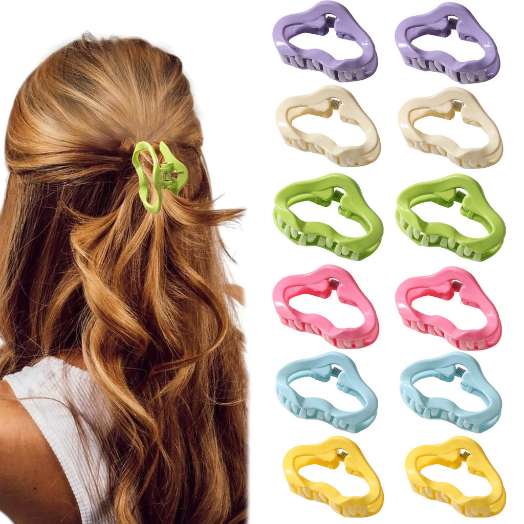 กิ๊บติดผมหน้าม้า รูปก้อนเมฆ ขนาดเล็ก สีแคนดี้ สไตล์เกาหลี แฟชั่นสําหรับผู้หญิง